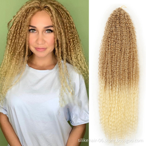 Synthetic Soft Long Water Wave Crochet Hair Synthetic Brazilian Braids HairExtension Blonde Brazilian Braids Curly Crotchet Hair